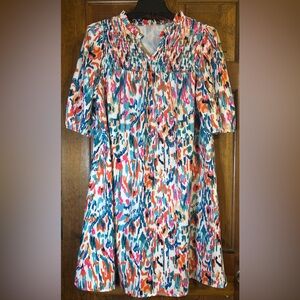 SHEIN Multicolor Abstract Pattern Dress